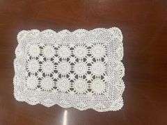 Assorted Handmade Doilies and Table Linens