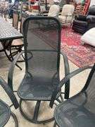 Set of Four Outdoor Swivel Chairs