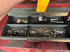 Red Metal Tool Box & Cabinet