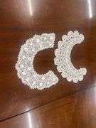 Floral Tablecloth with Crochet Collars