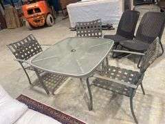 Outdoor Patio Table with Three Chairs