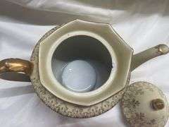 Assorted Decorative Bowls, Shoe, and Teapot
