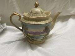 Assorted Decorative Bowls, Shoe, and Teapot