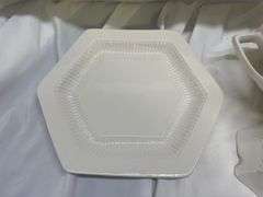 Ironstone China Covered Dish and Stand