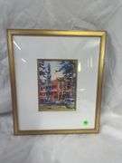 Oxford Square Watercolor Painting