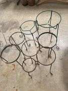 (8) Metal Plant Stands