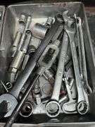 (4) Pans of Wrenches & Sockets