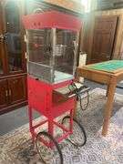 Nostalgic Popcorn Machine Cart