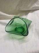 Pair of Green Art Glass Vases