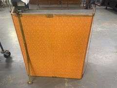 Asian Style Four Panel Screen with Landscape Art