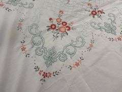 Embroidered and Crocheted Table Linens