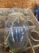 (12) Glass Vases with Decorative Twine