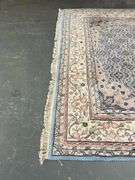 Large Area Rug with Floral Pattern