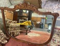 Carved Wood Framed Mirror