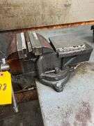 Metal Table with Vise
