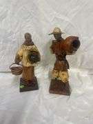 Pair of Folk Art Paper Mache Figures