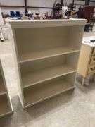 White Painted Wooden Bookcase