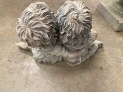Garden Urn Planter with Cherub Decoration