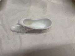Assorted Decorative Bowls, Shoe, and Teapot