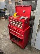 Red Rolling Tool Box & Contents
