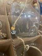 (12) Glass Vases with Decorative Twine