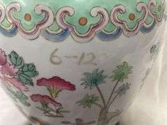 Porcelain Chinese Vase with Stand