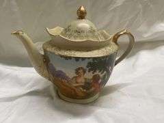 Assorted Decorative Bowls, Shoe, and Teapot