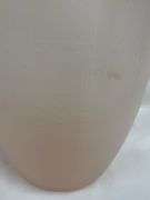 Clear Candleholder with Prisms and Pink Vase