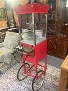 Nostalgic Popcorn Machine Cart