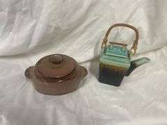 Frankoma Christmas Graeber Bowl and Teapot