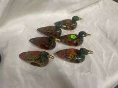 Goose Figurine with Duck Table Decor