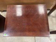 Small Mahogany Side Table with Shelf