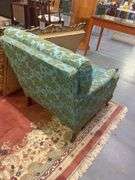 MCM Tufted Armchair with Floral Pattern