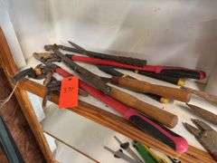 Mixed Lot of Hand Tools Including Pliers and Hedge Shears