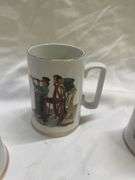 (4) Norman Rockwell Mugs