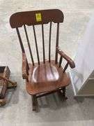 Childs Wooden Rocking Chair