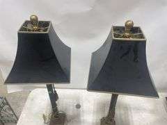 Pair of Elegant Table Lamps with Shades