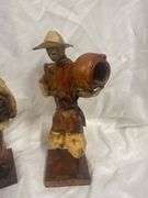 Pair of Folk Art Paper Mache Figures