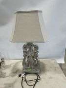 Decorative Table Lamp with Linen Shade