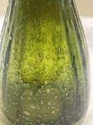 Pair of Green Art Glass Vases
