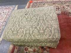 Upholstered Chair with Ottoman