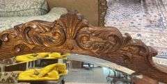 Carved Wood Framed Mirror