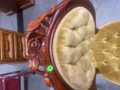 Set of Two Oval Back Parlor Chairs