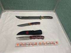(3) Fixed Blade Knives