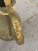 Etched India Brass Pitcher