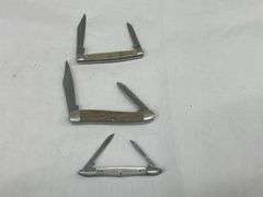 (3) Small 2-Blade Pocket Knives