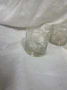 Assorted Glass Creamers and Decorated Tumbler