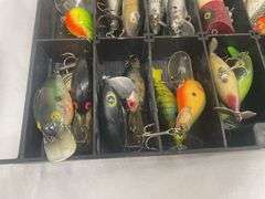 Large Collection of Fishing Lures in Tray