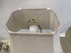 Decorative Table Lamp with Linen Shade