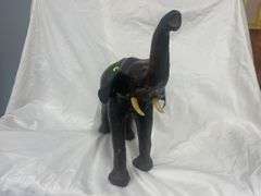Decorative Leather Elephant Figure